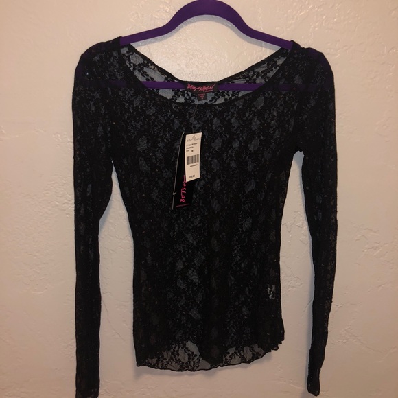 Betsey Johnson Tops - Black Betsey Johnson lace top size small Betsey Johnson Tops - Black Betsey Johnson lace top size small